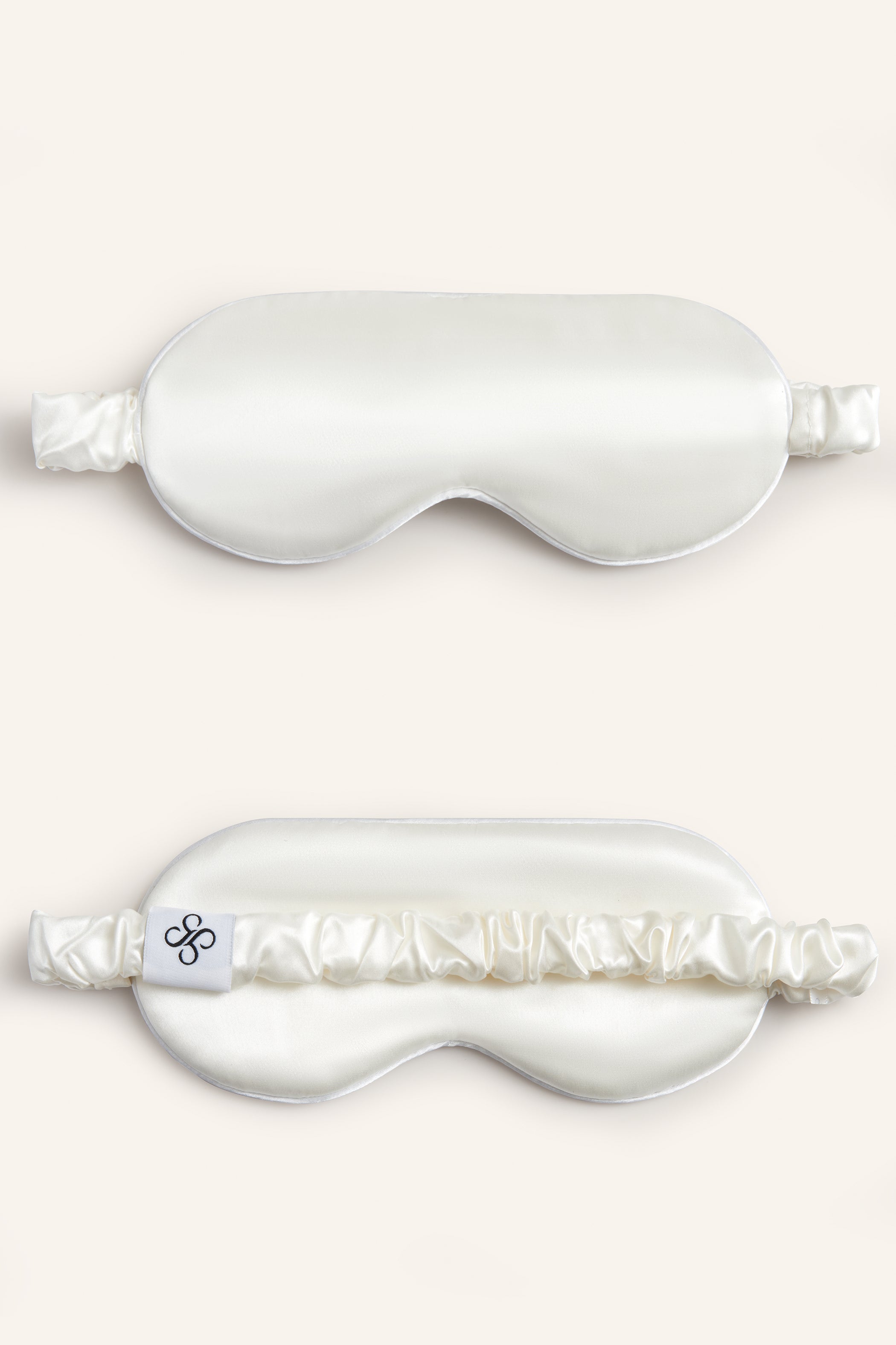 White silk sleep mask – soft & breathable eye mask silk for restful nights