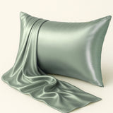 Matcha silk pillowcase – soft best silk pillowcase for healthy sleep and skin