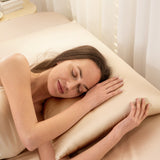 Champagne silk pillowcases – silk pillowcase sale, breathable and perfect for sleep