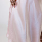 Women’s Silk Lounge Night Dress in Pale Pink