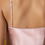 Mulberry Silk Short Slip Nightgown In Pale Pink