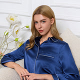 Women's Mulberry Silk Nightshirt with Long Sleeves