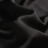 Luxury Silk Short-Sleeve Pajama Set & Eye Mask – 100% Mulberry Silk Gift for Her | Black