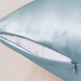 Haze blue silk pillowcases with zipper – best for sensitive skin