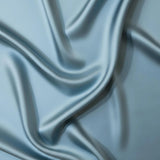 Silk Long-Sleeve Pajama Set & Eye Mask – 100% Mulberry Silk Gift Set for Women | Haze Blue