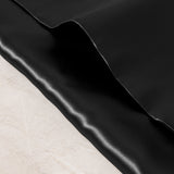 100% silk pillowcase – black silk pillow covers with soft and smooth fabric