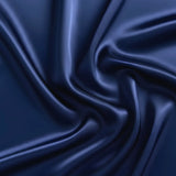 100% Mulberry Silk Short Slip Dress & Eye Mask – Luxury Gift for Her | Navy Blue