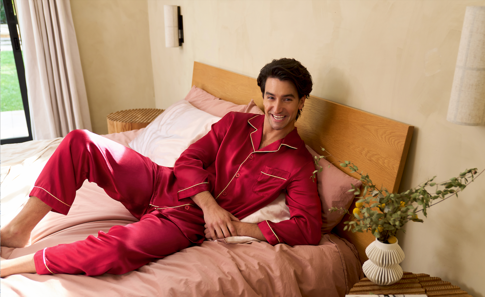 burgundy silk dressing gown Satin Burgundy Robe
