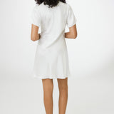 Women’s Silk Lounge Night Dress In White