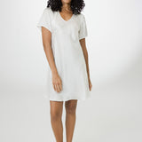 Women’s Silk Lounge Night Dress In White